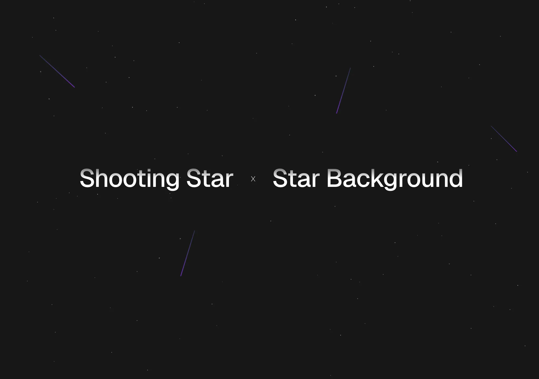 Shooting Stars And Stars Background