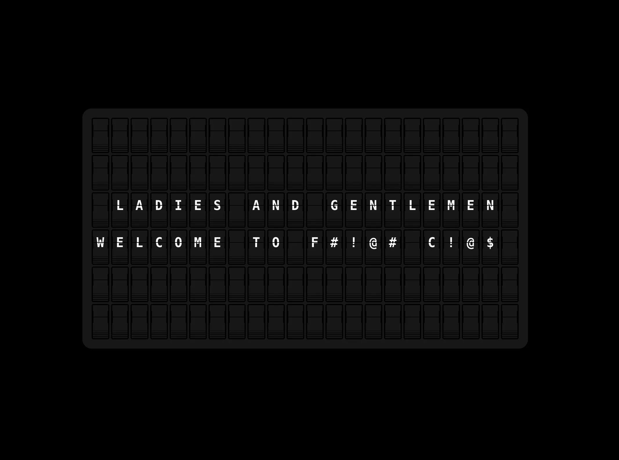 Text Flipping Board