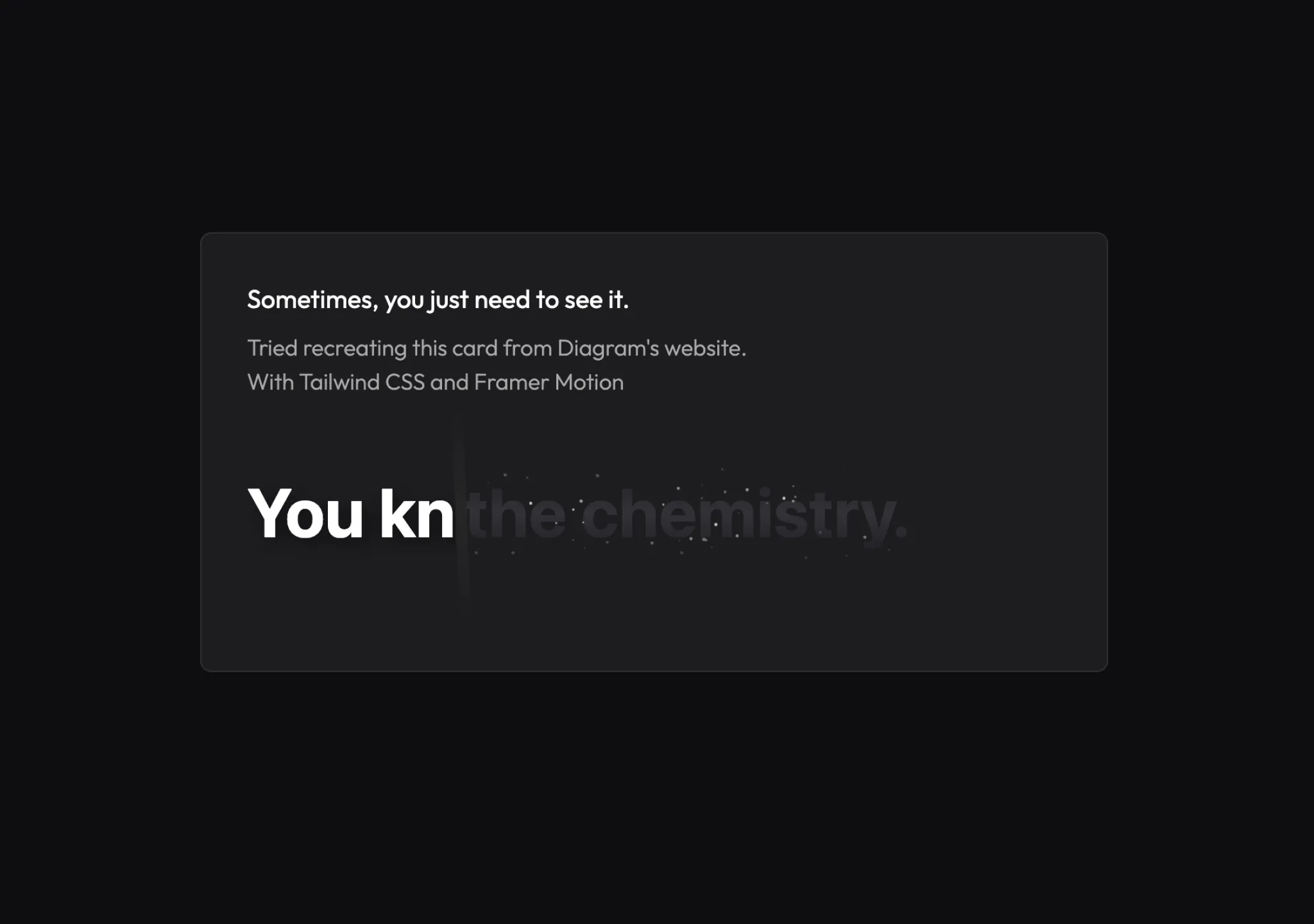 Text Reveal Card