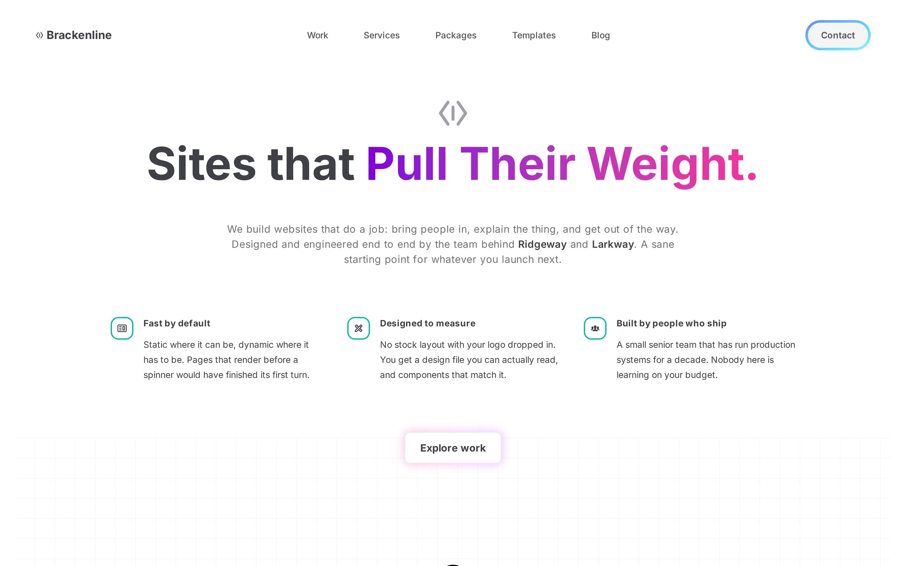 Brackenline Agency — Hero