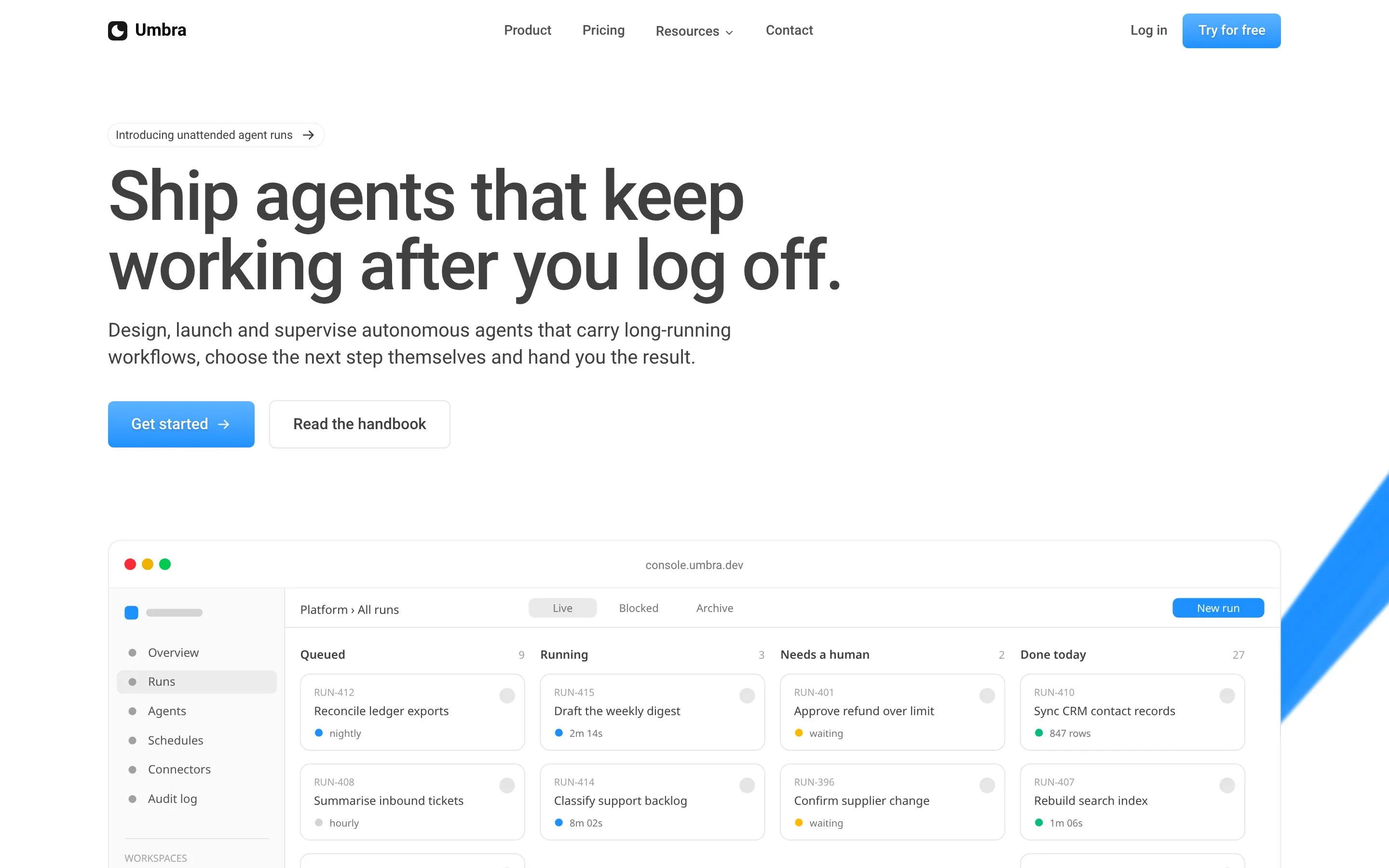 Simplistic SaaS — Hero