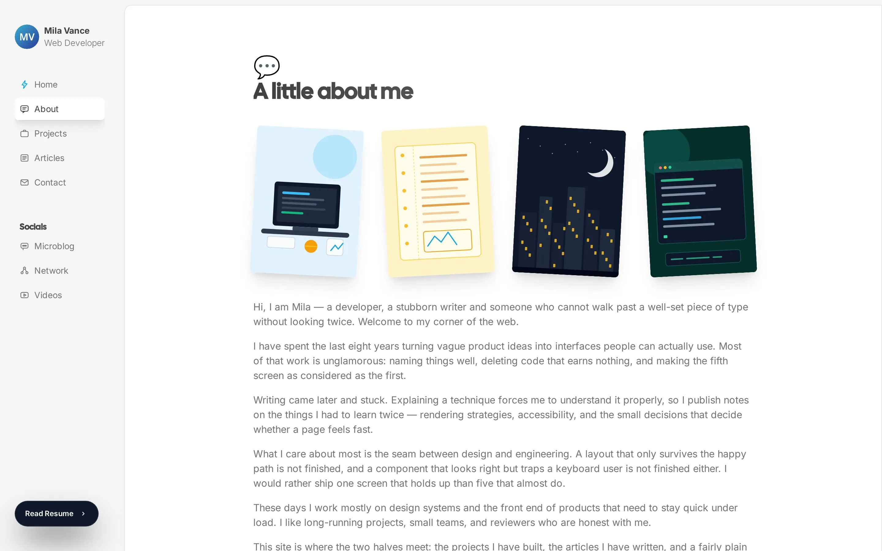 Sidefolio Portfolio — About