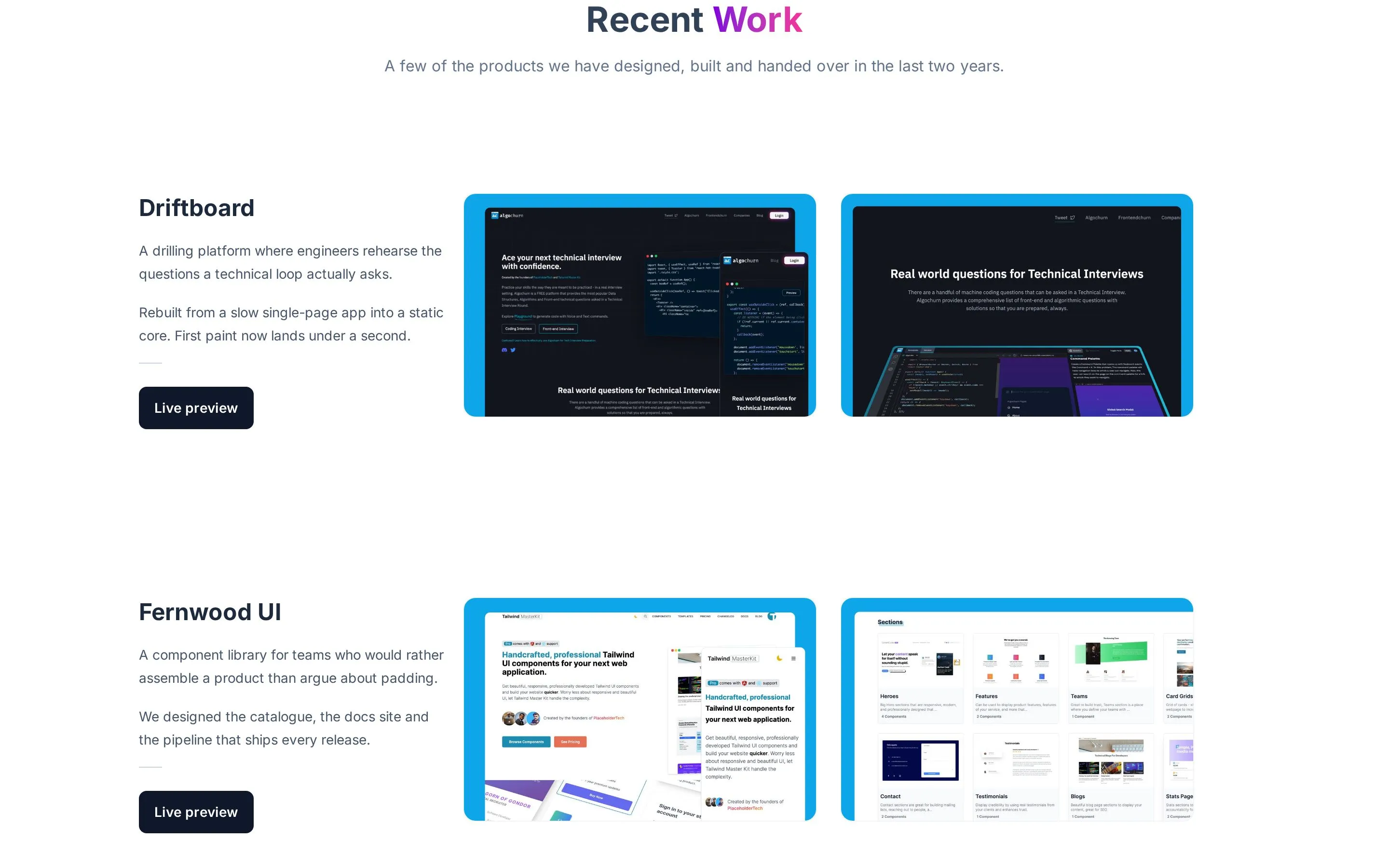 Brackenline Agency — Recent work