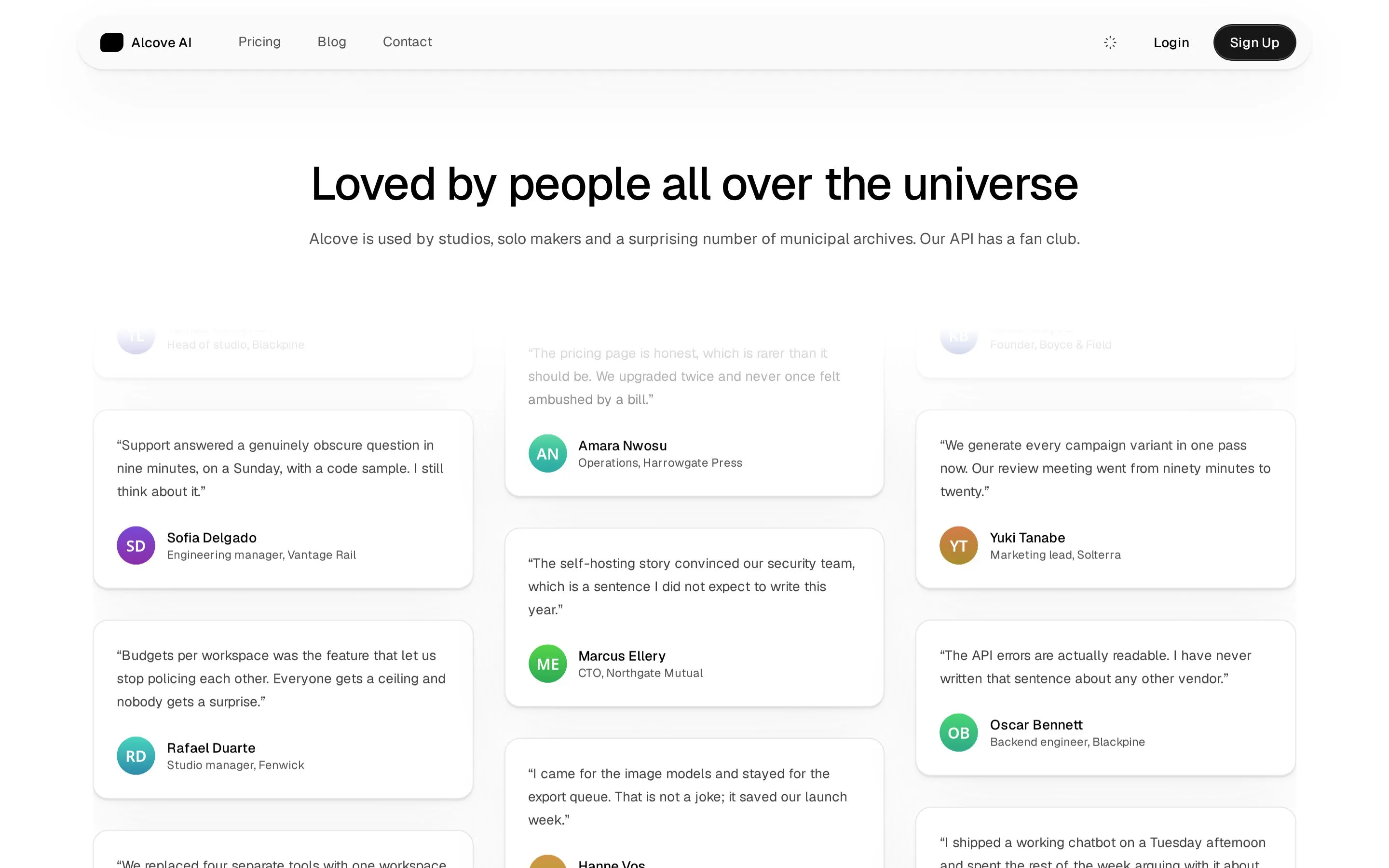AI SaaS — Loved by people all over