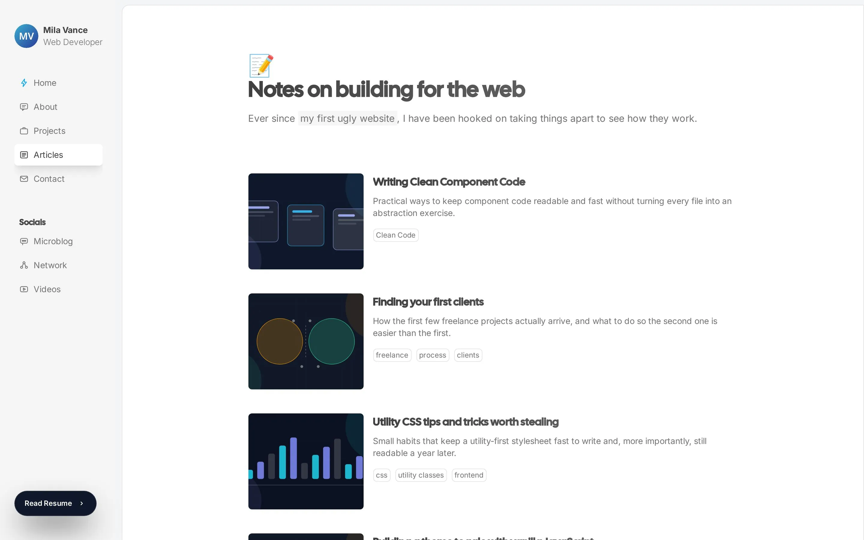 Sidefolio Portfolio — Blog