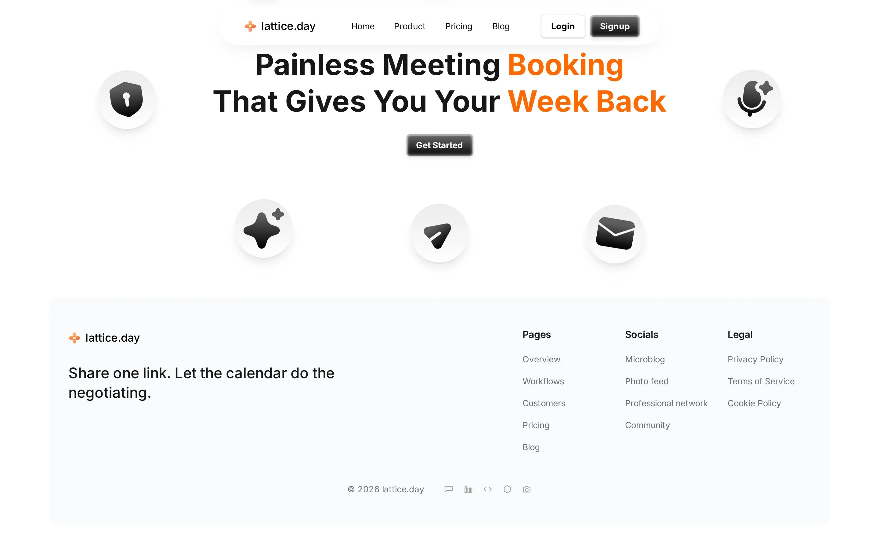 Schedule Marketing — Share one link let the