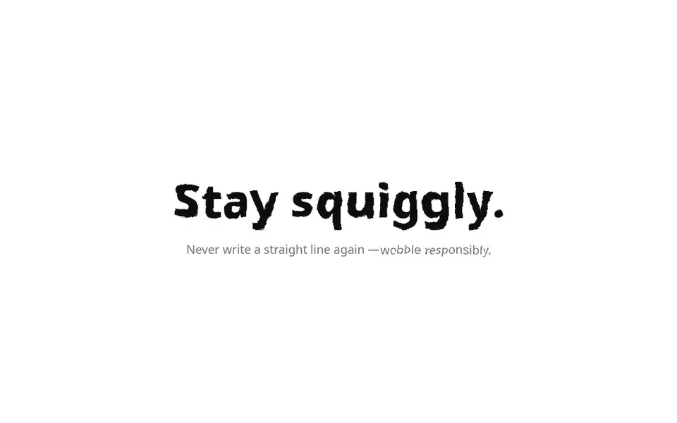 Squiggly Text