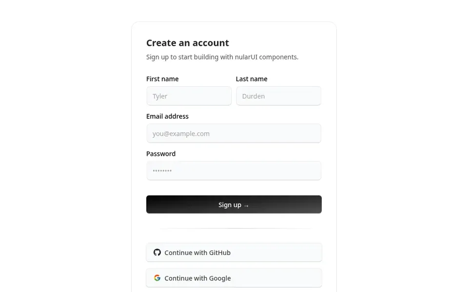 Signup Form