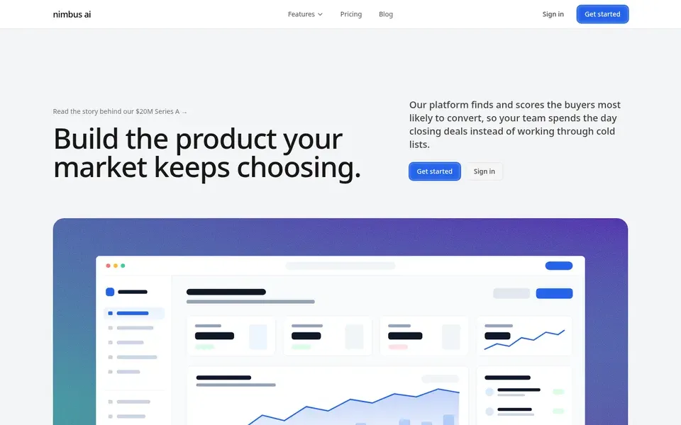 Hero Section With Mesh Gradient