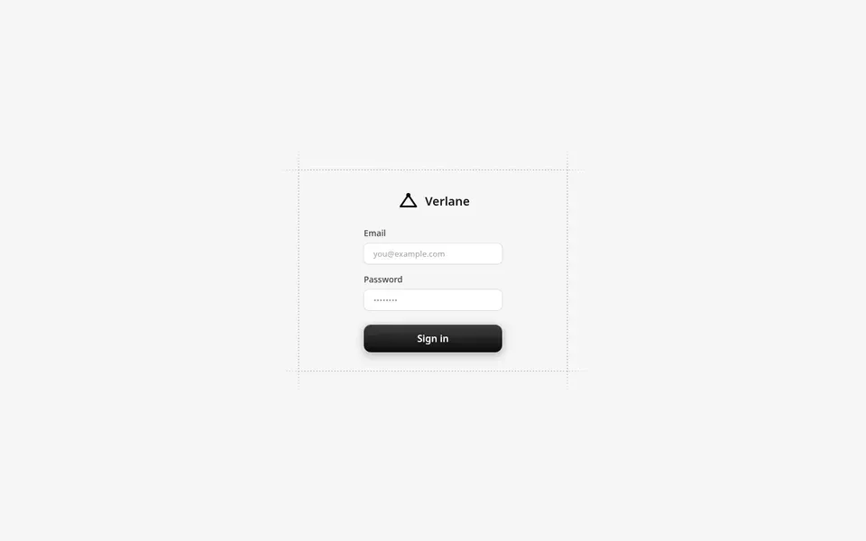 Simple Login With Grid Lines