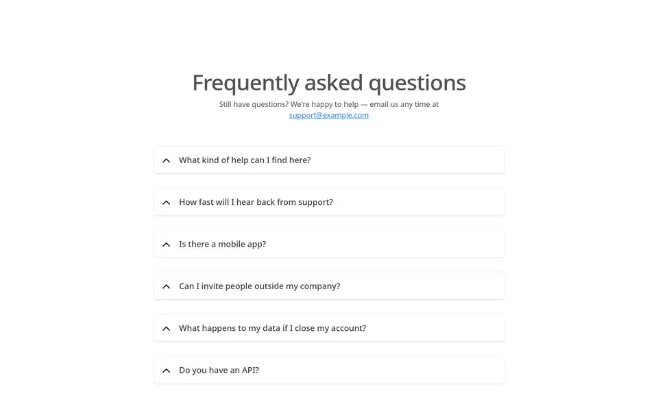 Simple FAQs With Background