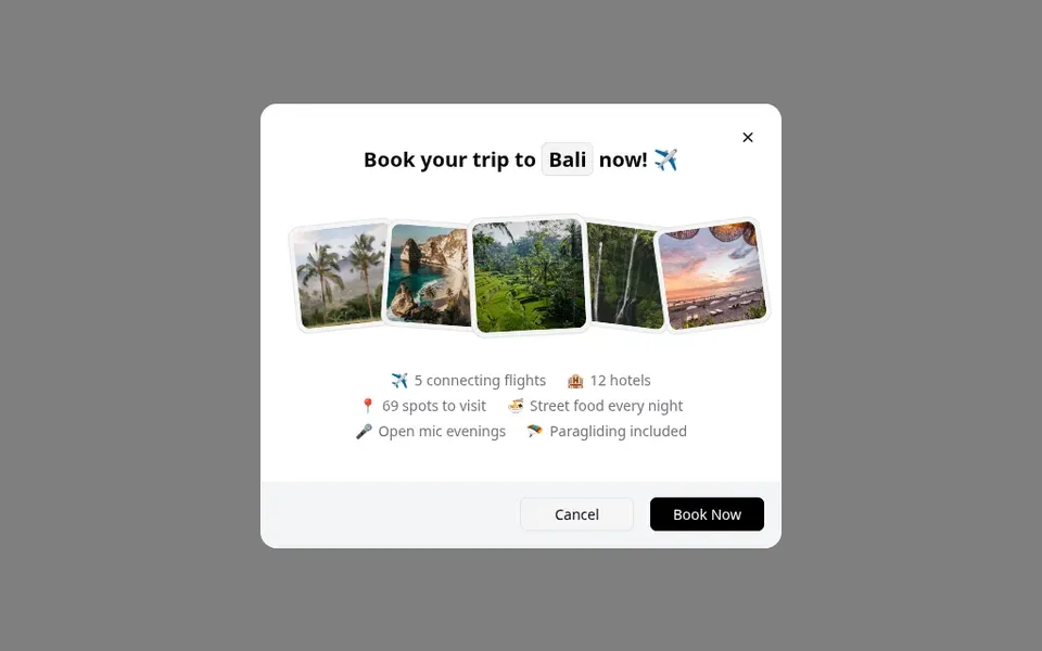 Animated Modal