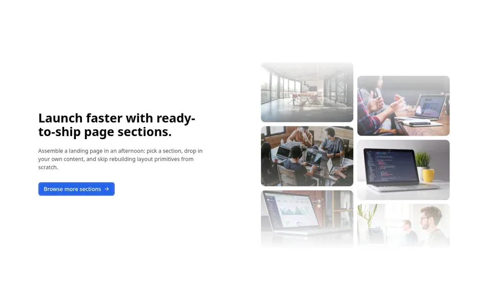 CTA With Masonry Images