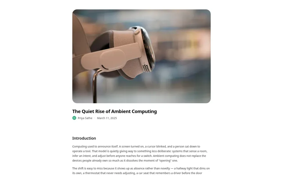 Blog Content Centered