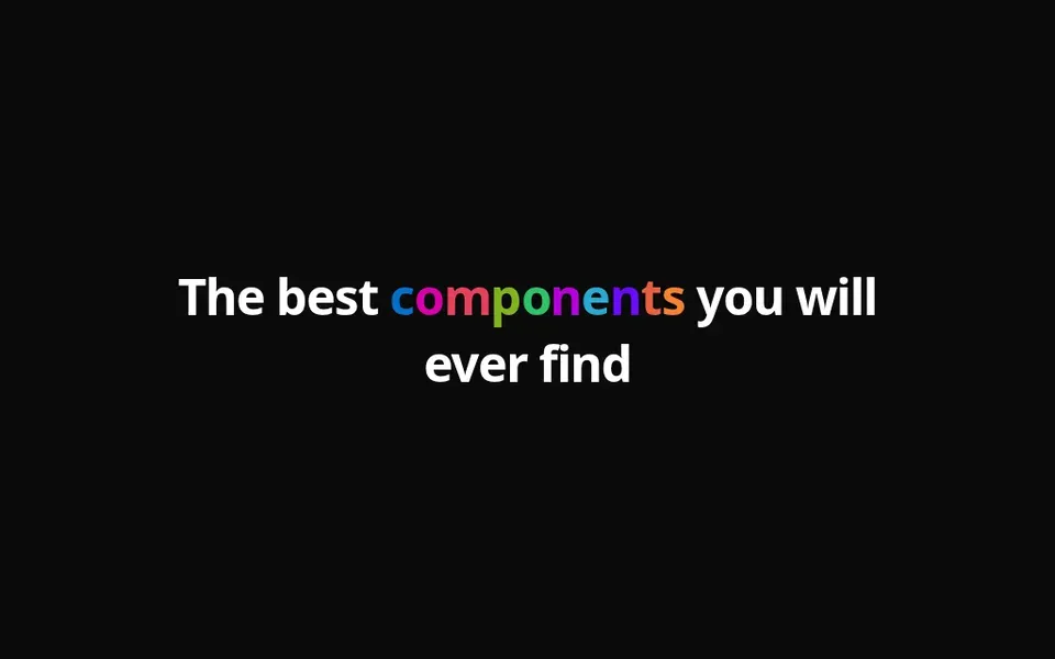 Colourful Text