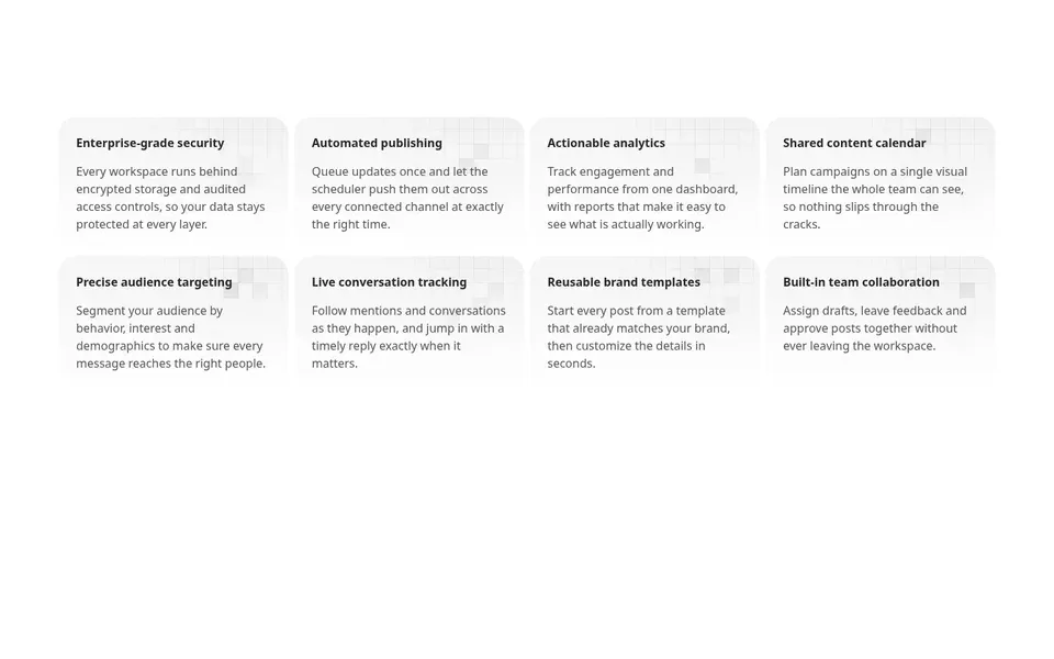 Features Grid With Card Gradients