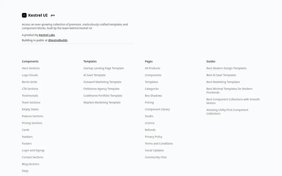 Footer With Grid