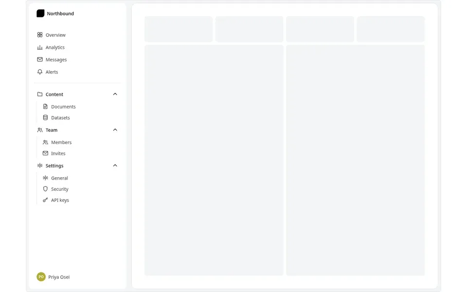 Grouped Sidebar
