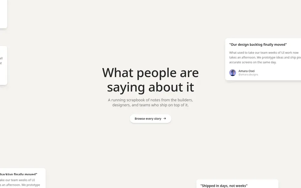 Testimonials Background With Drag
