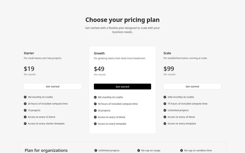 Pricing Page With Featured And Enterprise